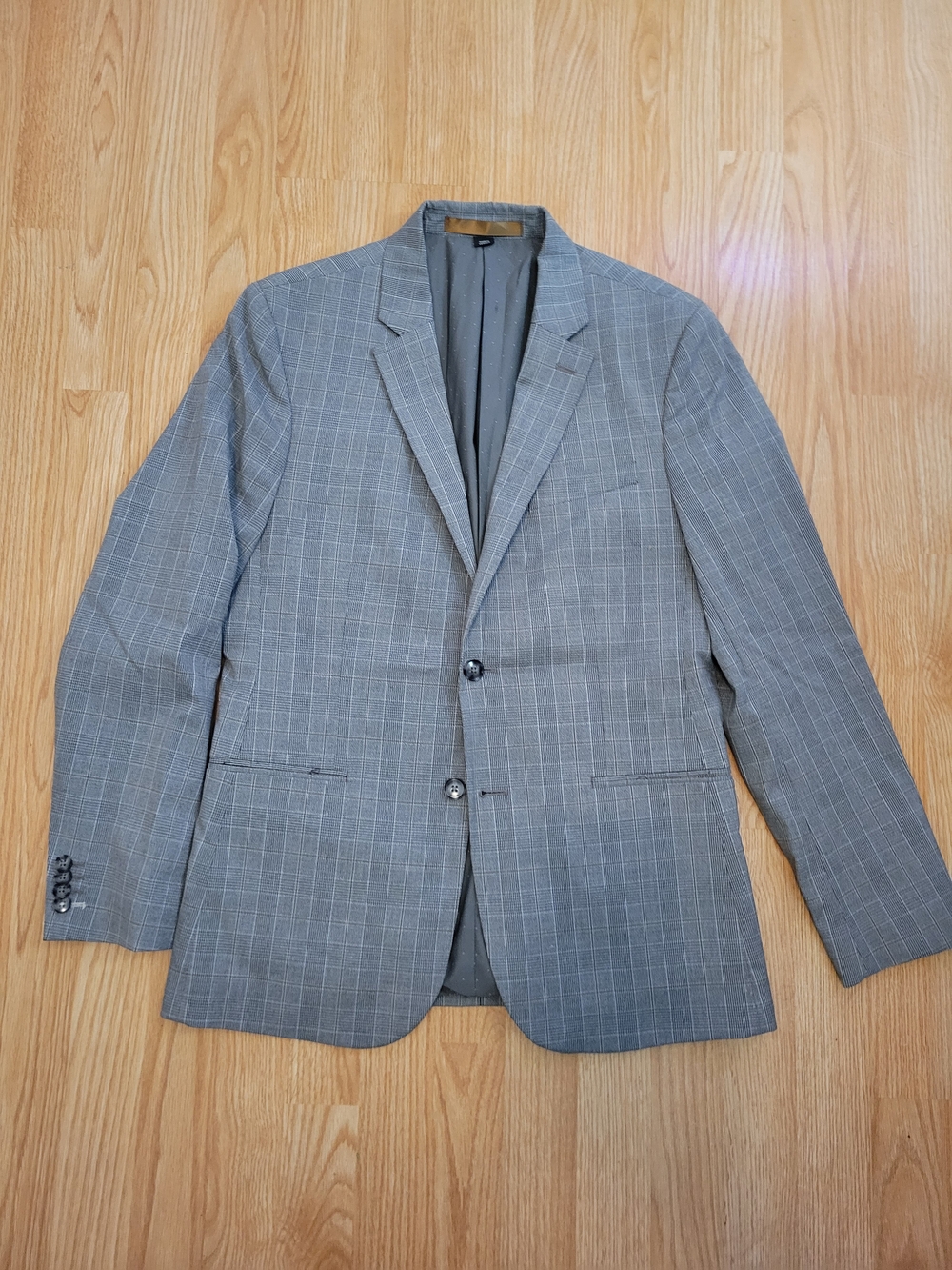 RW&CO. Gray Windowpane Sport Coat